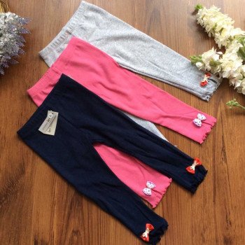 Quần legging len tăm nơ gấu